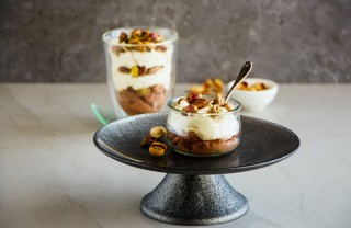 tiramisù, pistacchio, preparazione