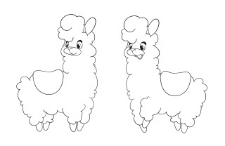 lama da colorare, disegni lama da colorare, disegni lama