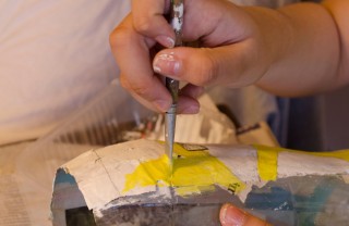 maschere cartapesta decorare casa