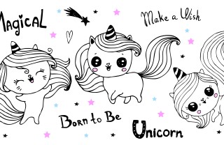 disegni unicorno kawaii da colorare, disegni unicorno da colorare, disegni unicorno