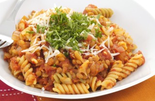 pasta, lenticchie, primo
