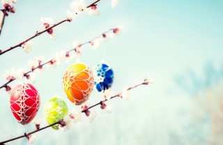 albero pasqua uncinetto, decorazioni pasqua uncinetto, pasqua uncinetto