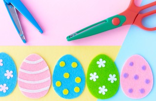 uova decorazioni feltro