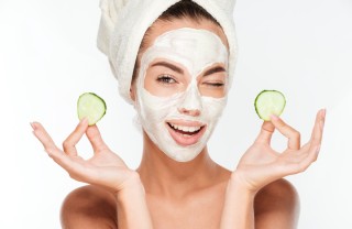 maschera viso, pelle mista, fai da te