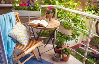 arredo, balcone, piccolo