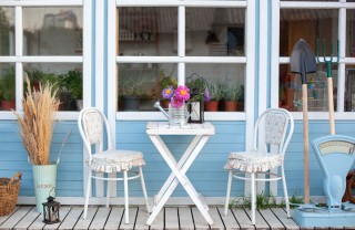 arredamento, veranda, esterni