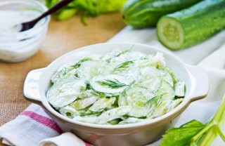 insalata, cetrioli, ungherese