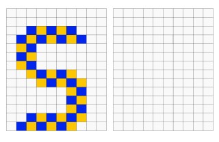 pixel art lettere, schemi pixel art lettere