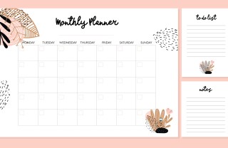 planner mensile da stampare gratis, planner mensile da stampare