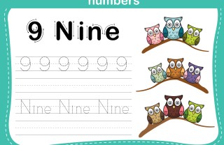 schede numeri inglese bambini, schede numeri inglese