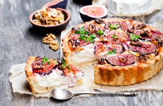 La crostata con i fichi freschi e le noci crostata, fichi, noci