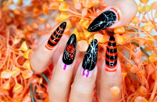nail art, Halloween 2020, manicure