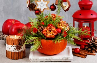 centrotavola natalizio fai da te, centrotavola natale fai da te