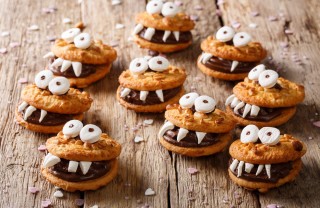 come decorare biscotti halloween, biscotti halloween