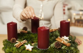 Corona dell'Avvento fai da te corona avvento fai da te tutorial, corona avvento fai da te