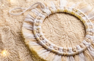 Ghirlanda natalizia macramè fai da te ghirlanda natale macramè