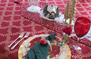 Tavola ti Natale sottopiatti natalizi fai da te, sottopiatti decoupage, decoupage natale
