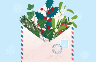 immagini di Natale, vischio, agrifoglio