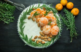 Torta invernale decorata con panna torte invernali decorate con panna, torte invernali decorate, torte decorate panna