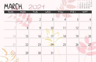 calendario marzo 2021 da stampare, calendario 2021 da stampare