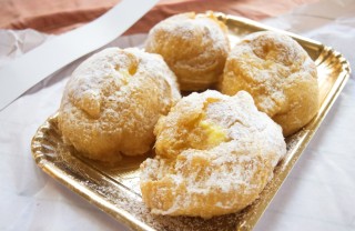 Bignè di San Giuseppe crema all’arancia, la versione fritta