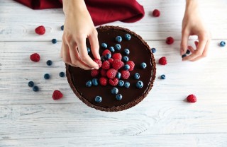 Crostata al cioccolato decorata come decorare crostata cioccolato, decorazioni crostata cioccolato