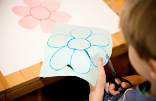 fiori carta esperimento