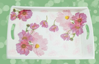 Vassoio decorato con il decoupage come decorare vassoio legno decoupage, vassoio legno decoupage