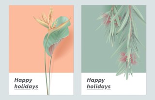 biglietti di auguri, fiori, design floreale