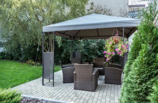 arredare, giardino, gazebo