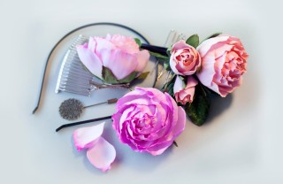 rosa fai da te gomma eva, rosa fai da te gomma crepla, rosa fai da te