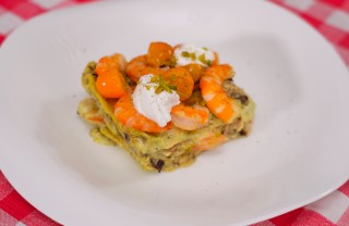 Lasagna con mazzancolle