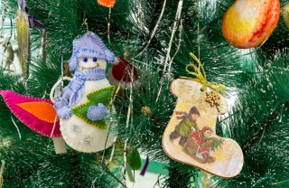 lavoretti befana fai da te, befana decoupage