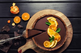 come decorare crostata arance, crostata arancia