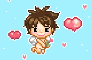 pixel art san valentino, pixel art 