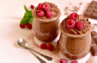 mousse cioccolato lamponi