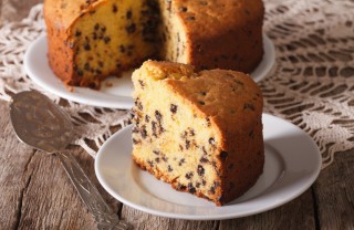 torta, gocce di cioccolato, yogurt