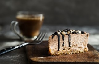 torta fredda caffè, cheesecake, senza cottura