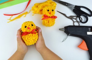 Pulcini di Pasqua fatti con lana pulcini pasquali fai da te lana, pulcini pasqua fai da te lana, pulcini pasquali fai da te