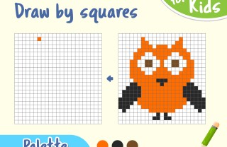 pixel art da colorare, pixel art, pixel art schemi