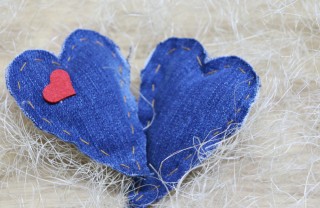 cuore jeans scarto