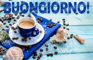buongiorno estivo con caffè, buongiorno estivo, buongiorno caffè