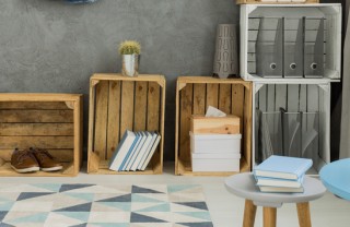 Riciclo delle cassette di legno scarpiera fai da te cassette legno, scarpiera fai da te