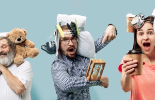 Tre persone stressate perché non ho mai tempo, non ho tempo, non avere tempo