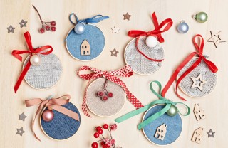 decorazioni natale fai da te riciclo jeans, decorazioni natale fai da te, decorazioni natale jeans