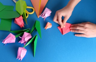 come fare mazzo fiori origami