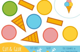 gelati di carta da stampare e ritagliare, gelati di carta da stampare, gelati di carta da ritagliare