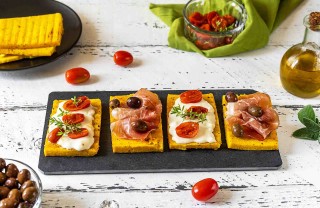 bruschette di polenta