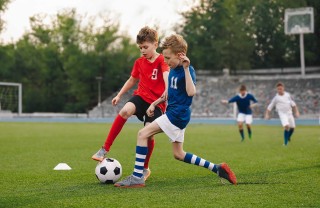 partita di calcio dei figli