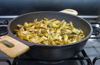 fegato con carciofi